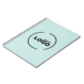 Berufliches, modernes Firmenlogo Notizblock (Linke Seite)