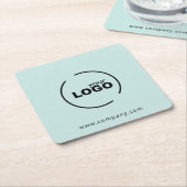 Berufliches, modernes Firmenlogo Rechteckiger Pappuntersetzer (angewinkelt)