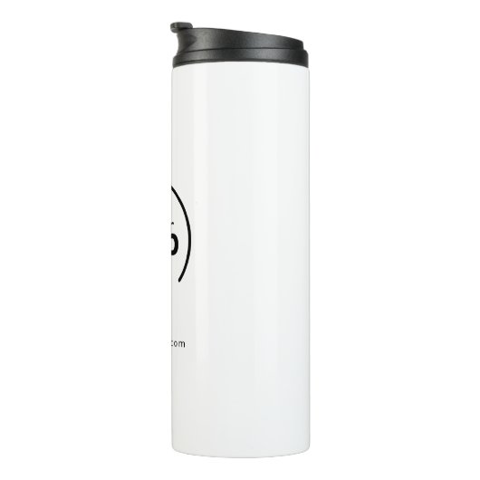 Berufliches, modernes Firmenlogo Thermosbecher (Nach rechts gedreht)