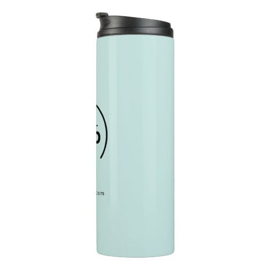 Berufliches, modernes Firmenlogo Thermosbecher (Nach rechts gedreht)