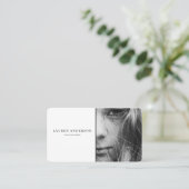 Berufliches modernes Foto mit QR-Code Visitenkarte (Stehend Vorderseite)