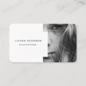 Berufliches modernes Foto | QR-Code Visitenkarte (Vorderseite)