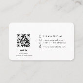 Berufliches modernes Foto | QR-Code Visitenkarte (Rückseite)