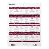 Berufliches, modernes Glitzer-Produktetikett (Vorne)