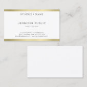 Berufliches, modernes Gold Look Design Sleep Schli Visitenkarte (Vorne/Hinten)