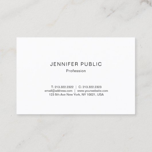 Berufliches modernes Goldmonogramm-eleganter Visitenkarte (Rückseite)