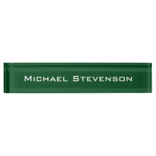 Berufliches, modernes Green Business Desk Namensplakette