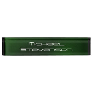 Berufliches, modernes Green Business Desk Namensplakette