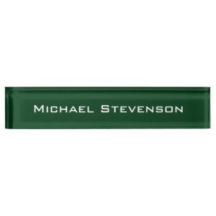 Berufliches, modernes Green Business Desk Namensplakette