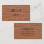 Berufliches modernes Holzkörnchen Visitenkarte (Vorne/Hinten)