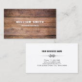 Berufliches modernes Holzkorndesign Visitenkarte (Vorne/Hinten)