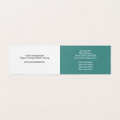 Berufliches modernes Hundetraining Visitenkarten (Innenseite Aufgefaltet)