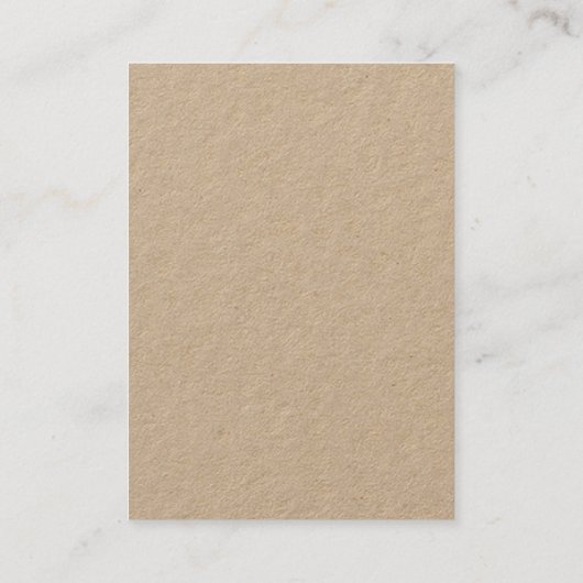 Berufliches, modernes Kraftpapier Weißes Rotes Mon Visitenkarte (Rückseite)