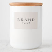 Berufliches, modernes Lebensmitteletikett (Vorderseite)