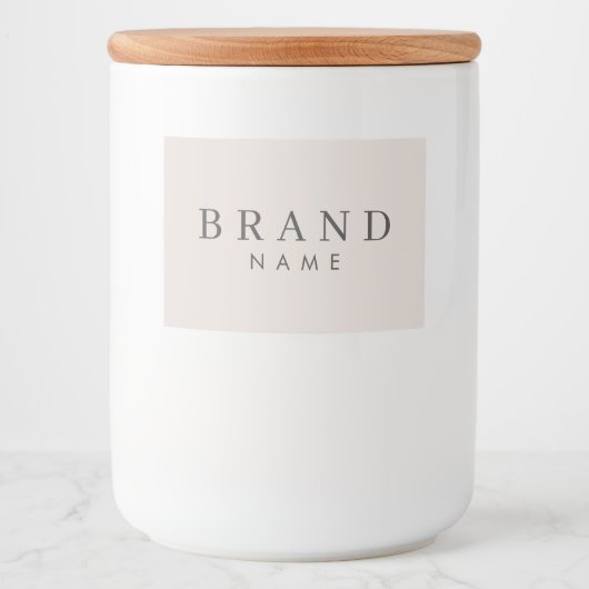 Berufliches, modernes Lebensmitteletikett (Vorderseite)