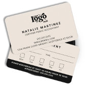 Berufliches modernes Logo für Ihren nächsten Termi Visitenkarte