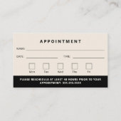 Berufliches modernes Logo für Ihren nächsten Termi Visitenkarte (Rückseite)