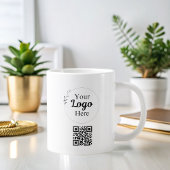 Berufliches, modernes Logo Jumbo-Tasse