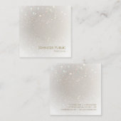 Berufliches, modernes Luxus-Template Quadratische Visitenkarte (Vorne/Hinten)