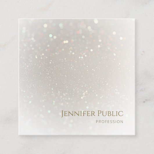 Berufliches, modernes Luxus-Template Quadratische Visitenkarte (Vorderseite)