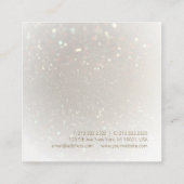 Berufliches, modernes Luxus-Template Quadratische Visitenkarte (Rückseite)