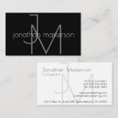 Berufliches, modernes Minimalgramm Visitenkarte (Vorne/Hinten)