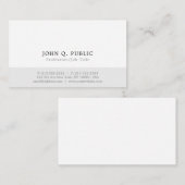 Berufliches modernes minimalistisches Elegandesign Visitenkarte (Vorne/Hinten)