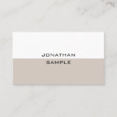 Berufliches modernes Minimalistisches Template Ele Visitenkarte (Vorderseite)