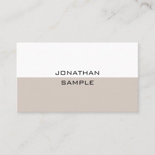 Berufliches modernes Minimalistisches Template Ele Visitenkarte (Vorderseite)