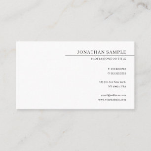 Berufliches modernes Minimalistisches Template Visitenkarte