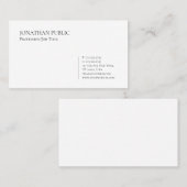 Berufliches modernes Minimalistisches Template Visitenkarte (Vorne/Hinten)