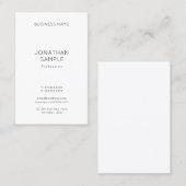 Berufliches modernes Minimalistisches Template Visitenkarte (Vorne/Hinten)