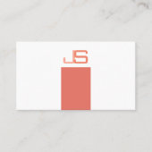 Berufliches modernes Mit Monogramm Template Visitenkarte (Vorderseite)