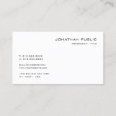 Berufliches, modernes Monogramm einer sauberen Vor Visitenkarte (Rückseite)