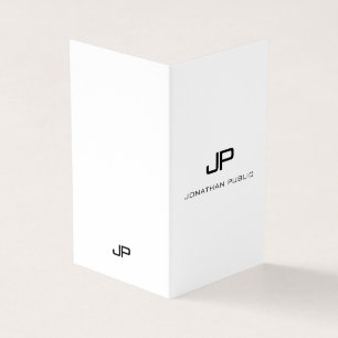 Berufliches modernes Monogramm-Minimalistisches Visitenkarten