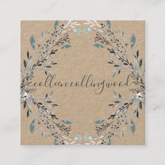 Berufliches, modernes Papierhandbuch Quadratische Visitenkarte (Vorderseite)