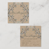 Berufliches, modernes Papierhandbuch Quadratische Visitenkarte (Vorne/Hinten)