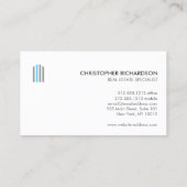 Berufliches, modernes Real Anwesen Gebäude Logo Visitenkarte (Rückseite)