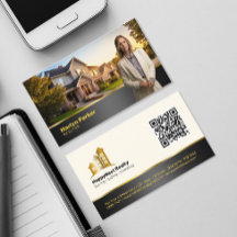 Berufliches, modernes Realtor-Foto-Logo und QR-Cod