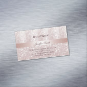 Berufliches, modernes, schicke Glitze Magnetische Visitenkarte (Beispiel)