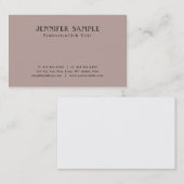 Berufliches, modernes Schlichtes elegantes Design Visitenkarte (Vorne/Hinten)