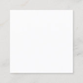 Berufliches, modernes Schlichtes Gold-Look Quadratische Visitenkarte (Rückseite)