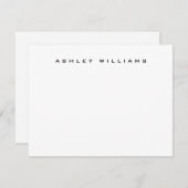 Berufliches modernes schlichtes mitteilungskarte (Vorne/Hinten)