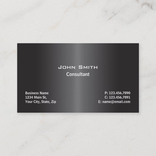 Berufliches modernes schlichtes visitenkarte (Vorderseite)