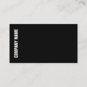 Berufliches modernes Schwarz-weißes Template Visitenkarte (Vorderseite)
