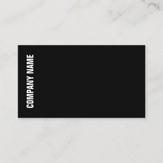 Berufliches modernes Schwarz-weißes Template Visitenkarte (Vorderseite)