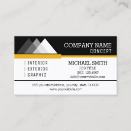 Berufliches modernes Schwarzweiss Visitenkarte