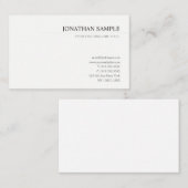 Berufliches, modernes und einfaches Design Visitenkarte (Vorne/Hinten)
