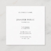 Berufliches, modernes und farbenfrohes Template Quadratische Visitenkarte (Rückseite)