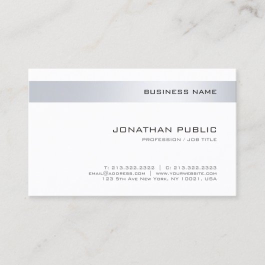Berufliches, modernes Unternehmen Visitenkarte (Vorderseite)